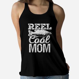 Reel Cool Mom Fishing Outdoor Angler Ladies Flowy Tank - Seseable