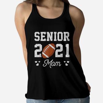 Senior 2021 Football Player Mom Ladies Flowy Tank - Seseable