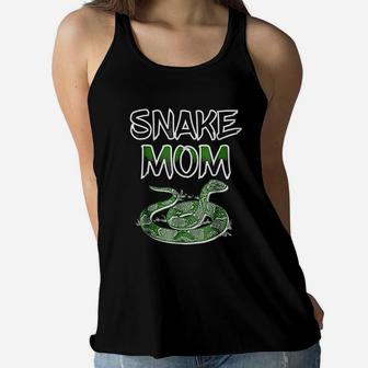 Snake Mom And Reptile Mothers Day Ladies Flowy Tank - Seseable