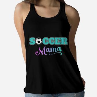 Soccer Mama Game Day Soccer Mom Ladies Flowy Tank - Seseable