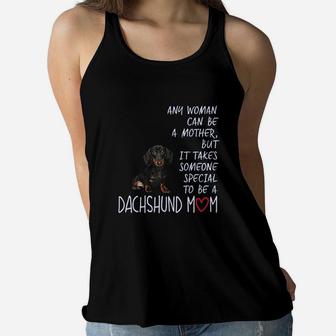 Special To Be A Dachshund Mom Ladies Flowy Tank - Seseable