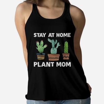 Stay At Home Plant Mom Ladies Flowy Tank - Seseable
