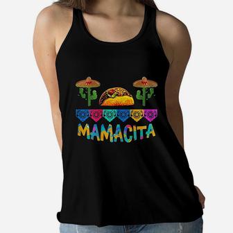 Taco Fiesta Mom Mamacita Ladies Flowy Tank - Seseable