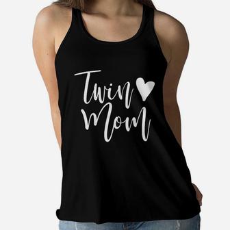 Twin Mom Gift For Women Twin Mom Women Ladies Flowy Tank - Seseable