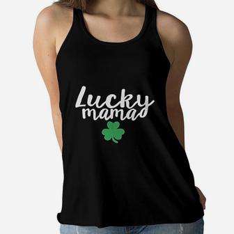 Unique Baby Lucky Mama St Patrick Day Mommy And Me Ladies Flowy Tank - Seseable