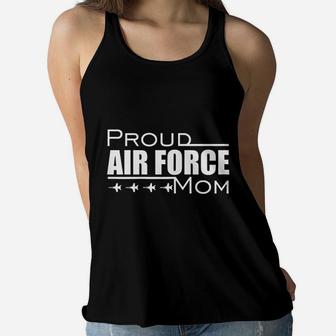 U.s. Air Force Proud Mom Gift Usaf Mom Ladies Flowy Tank - Seseable