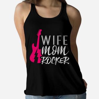 Wife Mom Rocker Amazing All Around Mother Mommy Ladies Flowy Tank - Seseable