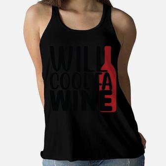 Wine Cool Fa Wine Cool Wine Gift Wine Drinking Women Flowy Tank - Seseable