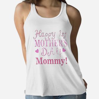 4pcs Happy 1st Mother Day Ladies Flowy Tank - Seseable