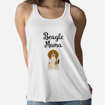 Beagle Mama Beagle Mom Ladies Flowy Tank - Seseable