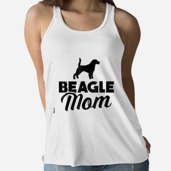 Beagle Mom Beagle Dog Ladies Flowy Tank - Seseable