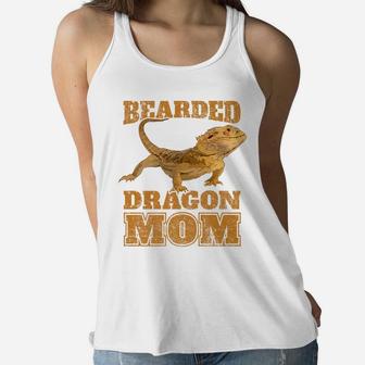 Bearded Dragon Bearded Dragon Mom Mama Gift Ladies Flowy Tank - Seseable