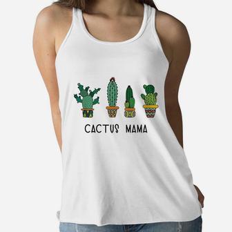 Cactus Mama Succulent Gardener Plant Mom Mother Gift Ladies Flowy Tank - Seseable