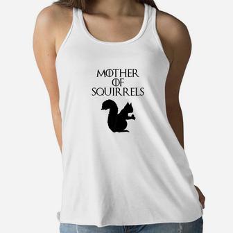Cute Unique Black Mother Of Squirrels E010518 Ladies Flowy Tank - Seseable
