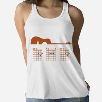 Guitar Best Dad Ever Best Gift For Fathers Day Women Flowy Tank - Seseable