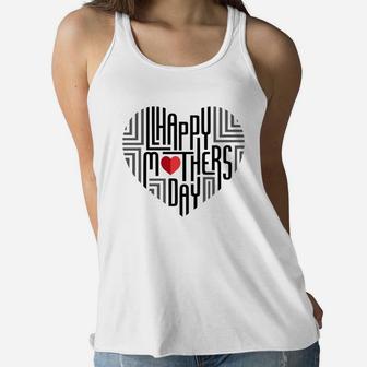 Happy Mother Day Ladies Flowy Tank - Seseable