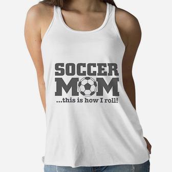 Hip Together Soccer Mom Ladies Flowy Tank - Seseable