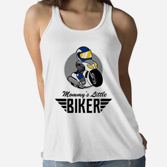 Kids Motorbike Boys Girls Mommys Little Biker Ladies Flowy Tank - Seseable