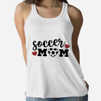 Love Soccer Mom Ladies Flowy Tank - Seseable