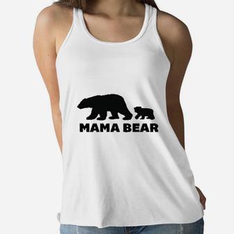 Mama Bear And Baby Bear Matching Ladies Flowy Tank - Seseable