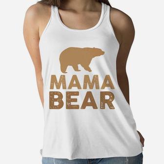 Mama Bear Baby Bear Matching Ladies Flowy Tank - Seseable