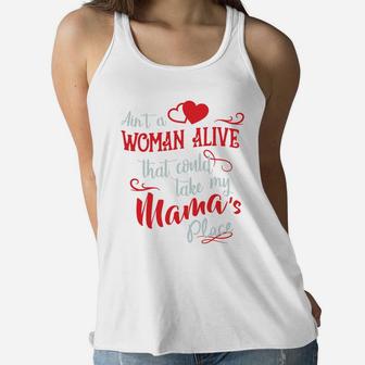 Mommy Love Great Gift For Daughter Or Mother Love Ladies Flowy Tank - Seseable