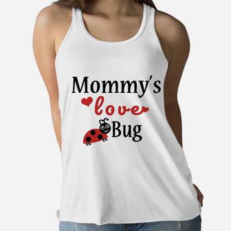 Mommys Love Bug Ladies Flowy Tank - Seseable