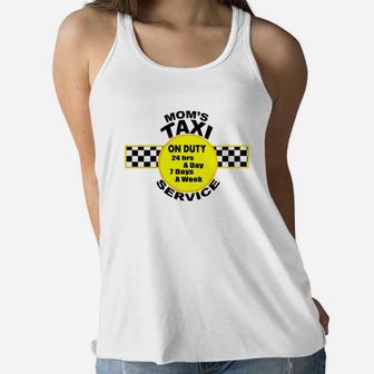 Mom's Taxi Service Ladies Flowy Tank - Seseable