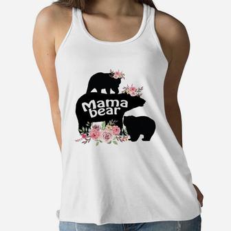 Mother's Day Mom Gift Mama Bear, Gifts for mom, mom birthday gifts Ladies Flowy Tank - Seseable