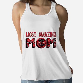 Mothers Day Most Amazing Mom Ladies Flowy Tank - Seseable
