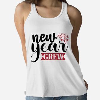 New Year Crew Cool Gift For 2022 Hello New Year Women Flowy Tank - Seseable