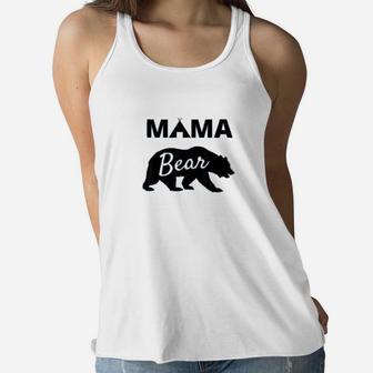 Papa Bear Mama Bear Baby Bear Ladies Flowy Tank - Seseable