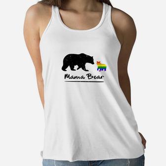 Proud Mama Bear Lgbt Amazing Rainbows Gif Ladies Flowy Tank - Seseable