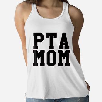 Pta Mom Ladies Flowy Tank - Seseable