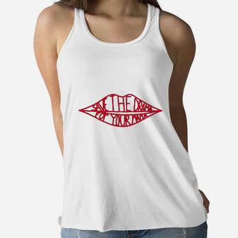 Save The Drama For Your Mama T Ladies Flowy Tank - Seseable