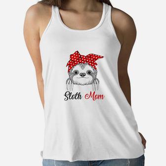 Sloth Mom New Sloth For Women And Girl Ladies Flowy Tank - Seseable
