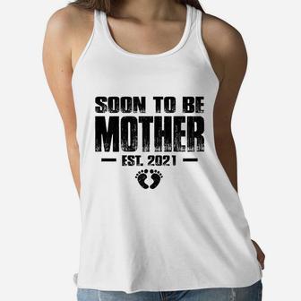 Soon To Be Mother 2021 Expecting Mommy Gifts Ladies Flowy Tank - Seseable