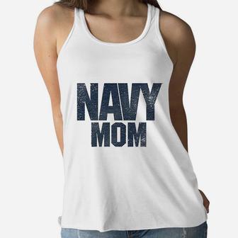 Us Navy Mom For Mother Day Ladies Flowy Tank - Seseable