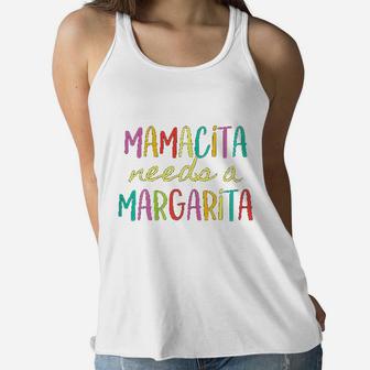 Vacation Mamacita Needs A Margarita Ladies Flowy Tank - Seseable