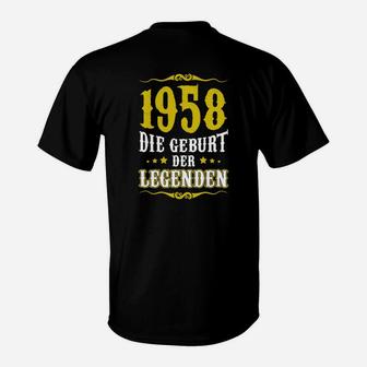 1958 Geburtsjahr Legenden Deutsche Deutschland T-Shirt - Seseable