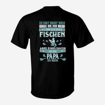 Angler Papa T-Shirt – Liebe zum Fischen & Vatersein - Seseable