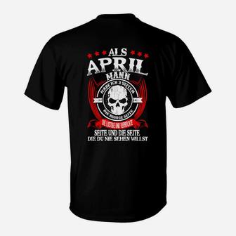 April Geburtstags-Shirt - Legende und Held, Personalisiert - Seseable