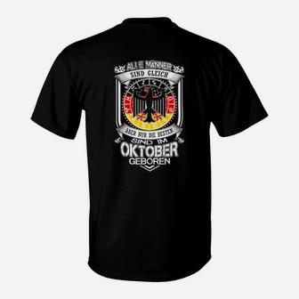 Besten Sind Im Oktober Geboren T-Shirt - Seseable