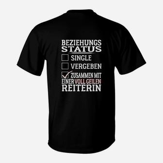 Beziehungsstatus Reiterin T-Shirt - Seseable