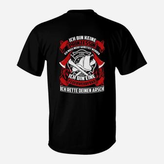 Feuerwehr Feuerwehrfrau T-Shirt - Seseable