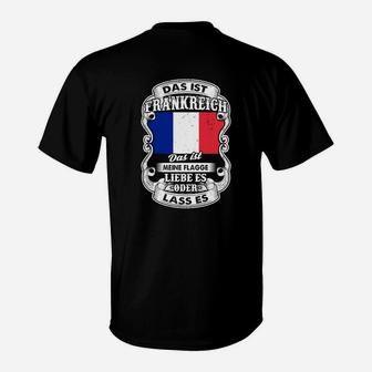 Frankreich Meine Flagge T-Shirt - Seseable