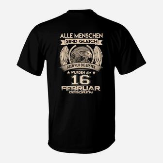 Geburtstag Adler Shirt 16. Februar, Besten Geboren Tee - Seseable