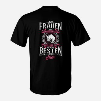 Herren T-Shirt Schwarz mit Spruch, Geburtstagsmonat Damen Lustig - Seseable