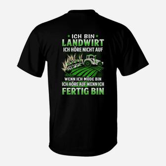 Ich Bin Landwirt Traktor T-Shirt, Motivationsspruch für Bauern - Seseable