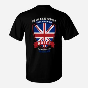 Ich bin nicht perfekt aber ein Brite T-Shirt, Stolz mit UK-Flagge - Seseable